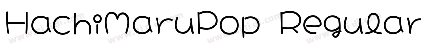 HachiMaruPop Regular Regular字体转换